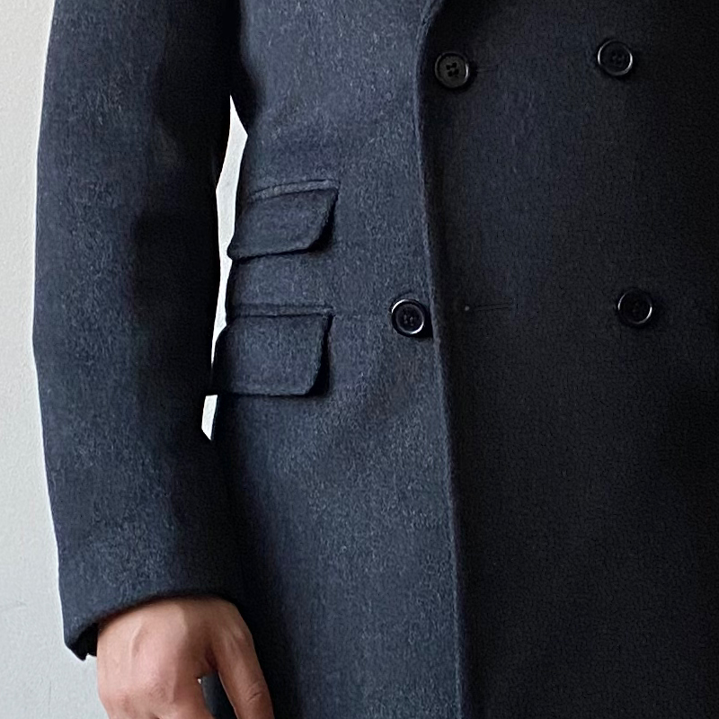 Dark Gray Cashmere Winter Coat - Image 8