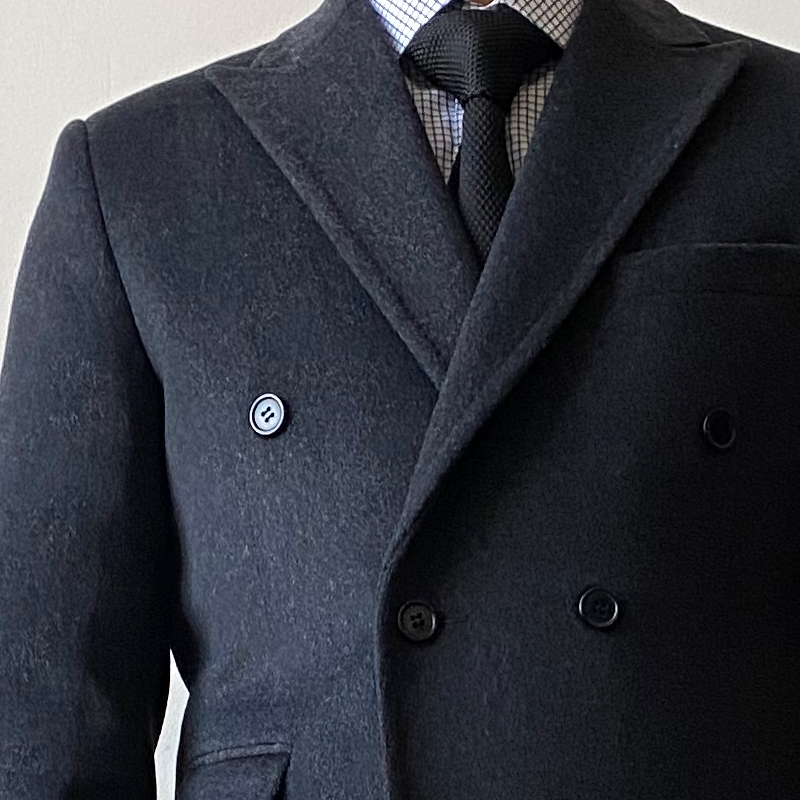Dark Gray Cashmere Winter Coat - Image 7