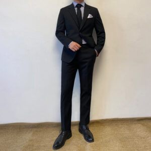 Solid Black Suit Set