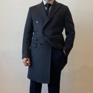 Dark Gray Cashmere Winter Coat
