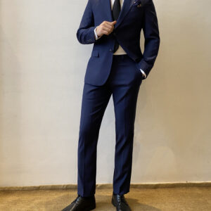 Solid Navy Suit Set