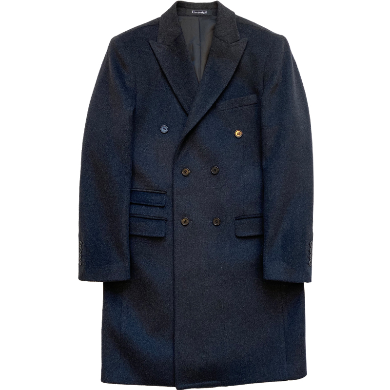 Dark Gray Cashmere Winter Coat - Image 9